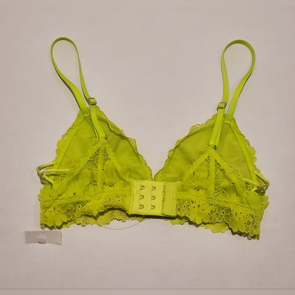 Aerie Lace Bralette Sz XS Citrine - Picture 3 of 5